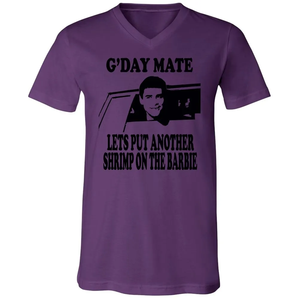 Unisex V-Neck T-Shirt - 4LD122VM - Team Purple - 2