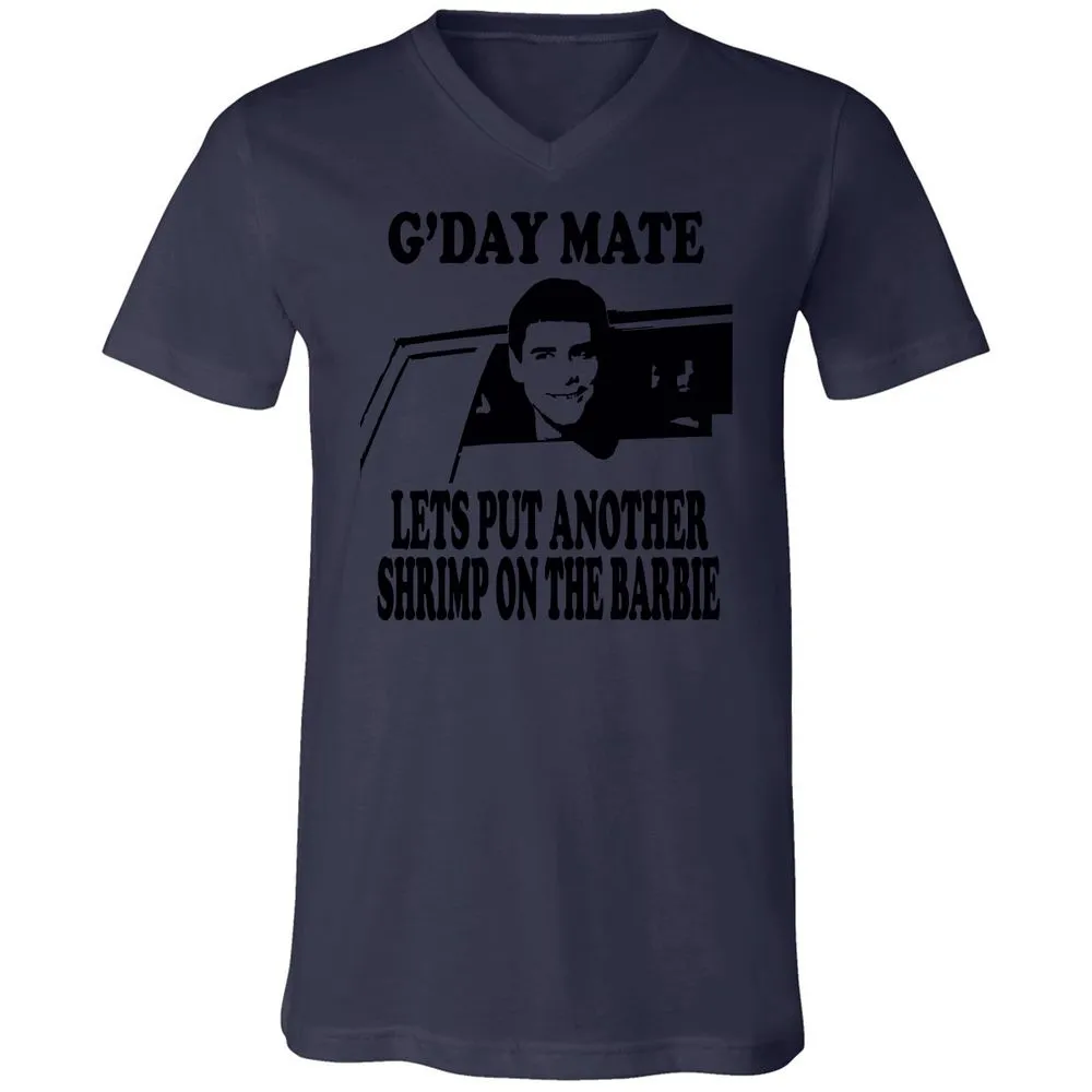 Unisex V-Neck T-Shirt - 4LD122VM - Navy - 9