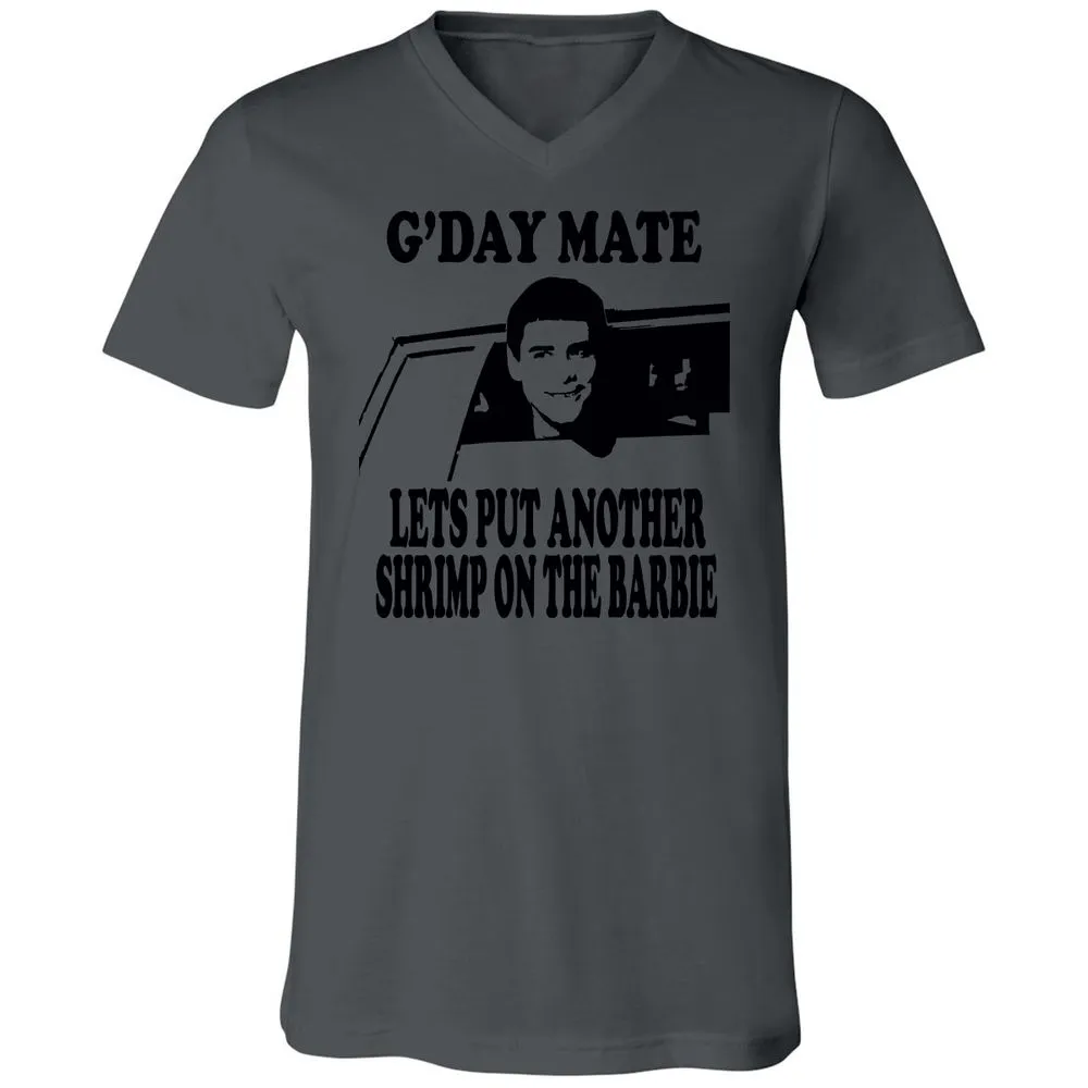 Unisex V-Neck T-Shirt - 4LD122VM - Asphalt - 12