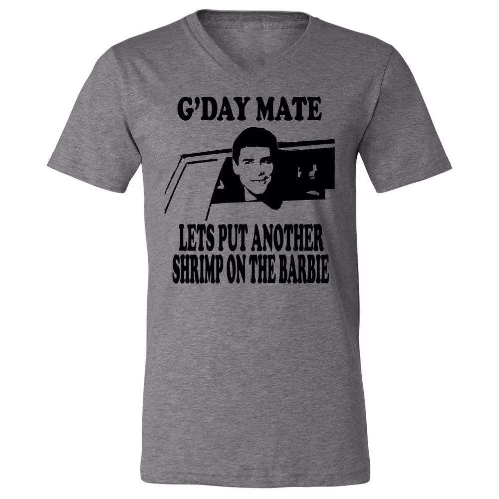 Unisex V-Neck T-Shirt - 4LD122VM - Deep Heather - 13