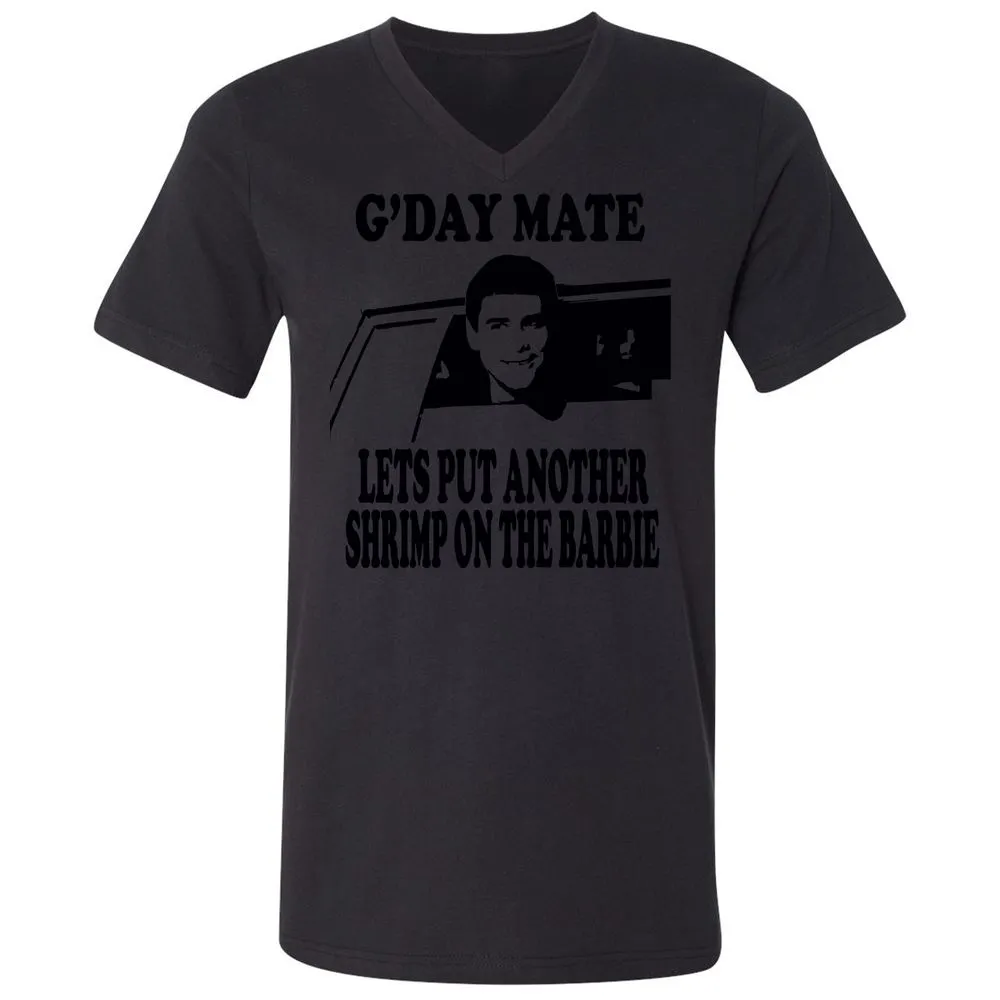 Unisex V-Neck T-Shirt - 4LD122VM - Black - 16
