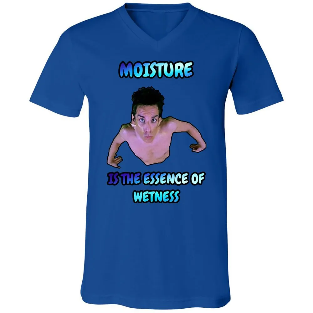 Unisex V-Neck T-Shirt - QHJ8X2E3 - True Royal - 4