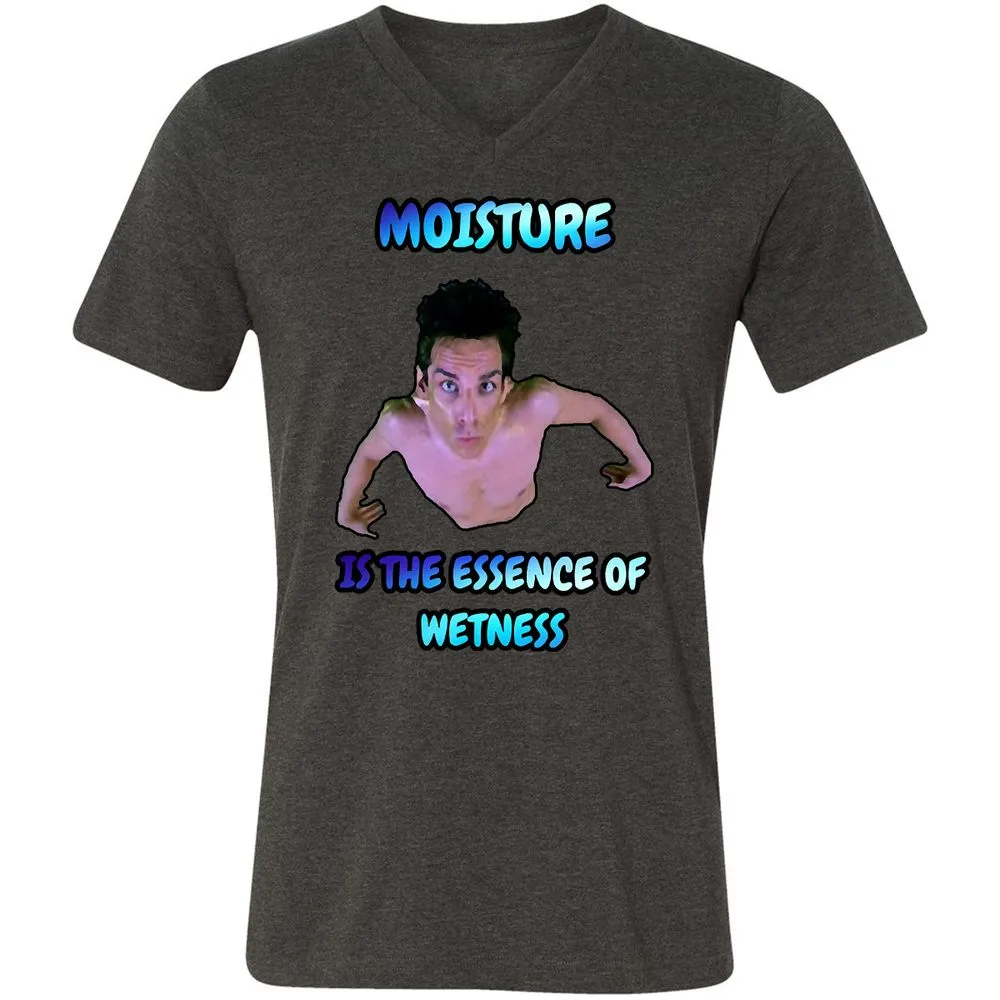 Unisex V-Neck T-Shirt - QHJ8X2E3 - Dark Grey Heather - 8