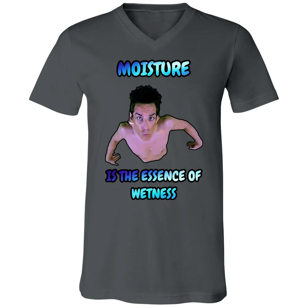 Unisex V-Neck T-Shirt - QHJ8X2E3 - Asphalt - 12