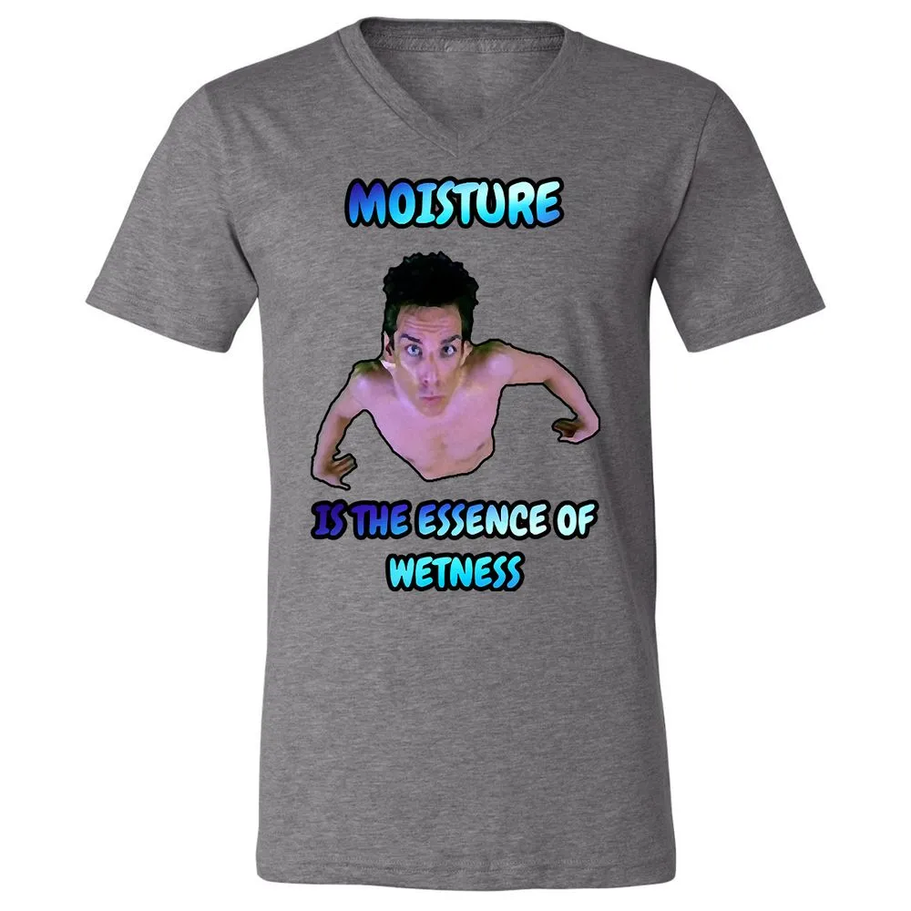 Unisex V-Neck T-Shirt - QHJ8X2E3 - Deep Heather - 13