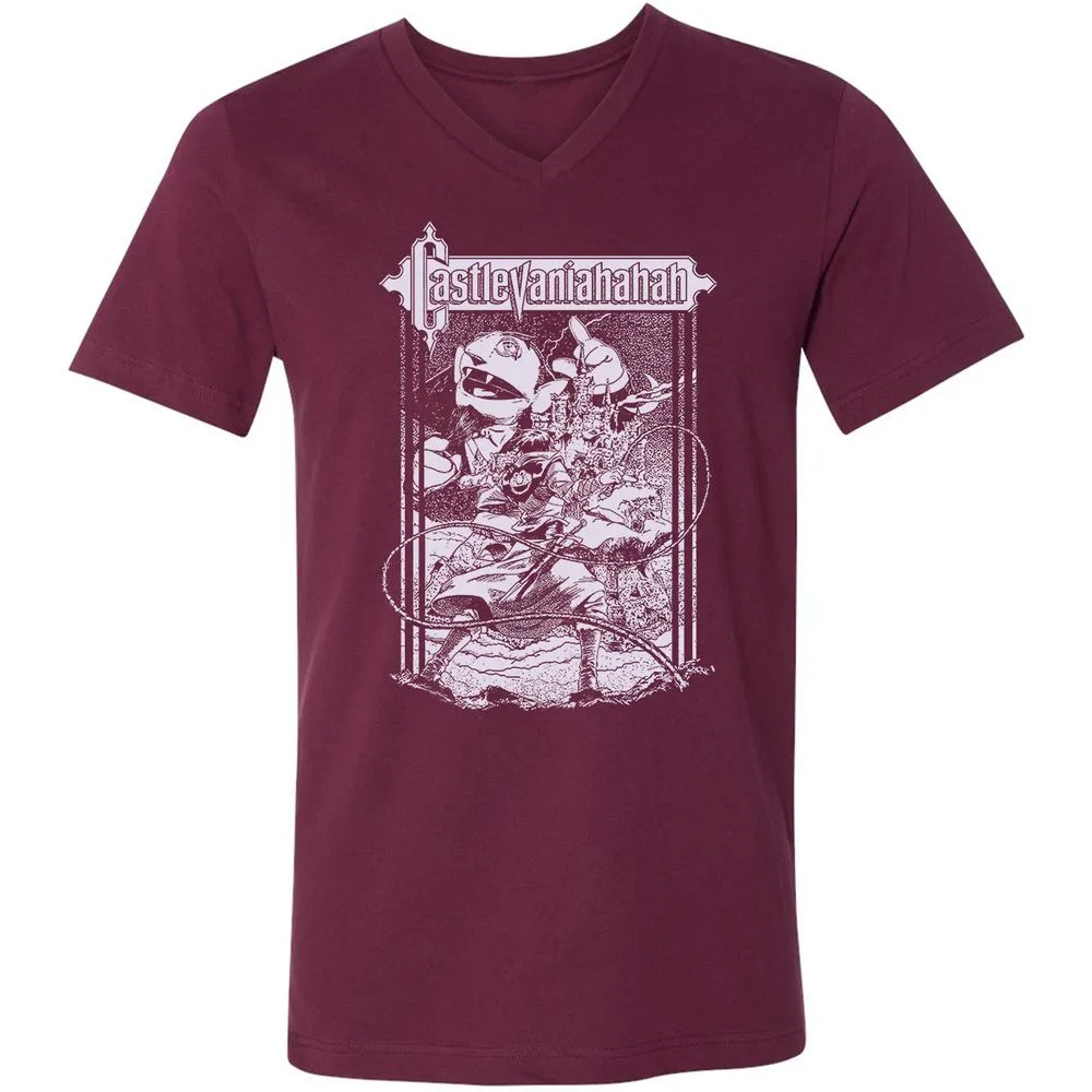 Unisex V-Neck T-Shirt - UL187RWZ - Maroon - 6