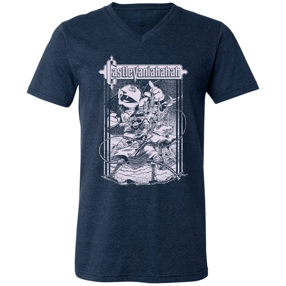 Unisex V-Neck T-Shirt - UL187RWZ - Heather Navy - 15