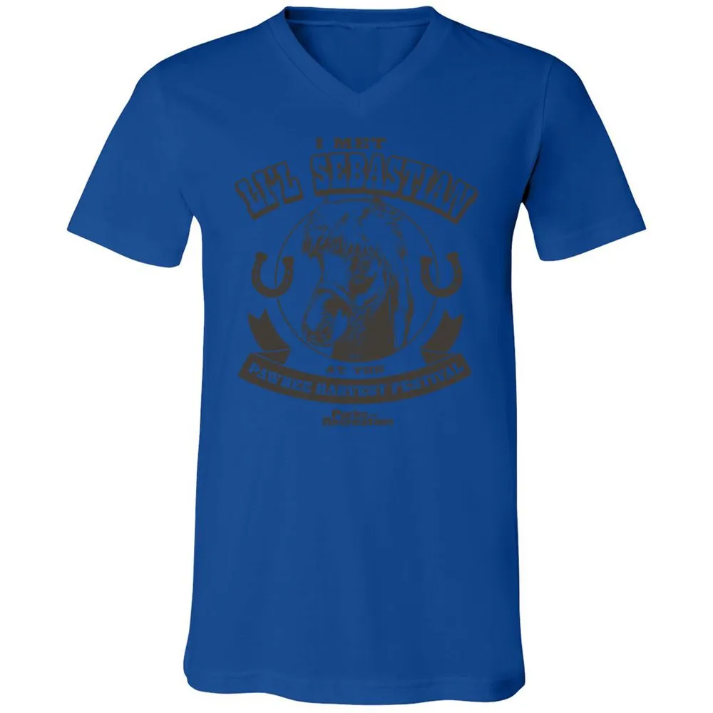 Unisex V-Neck T-Shirt - QMHL7322 - True Royal - 4