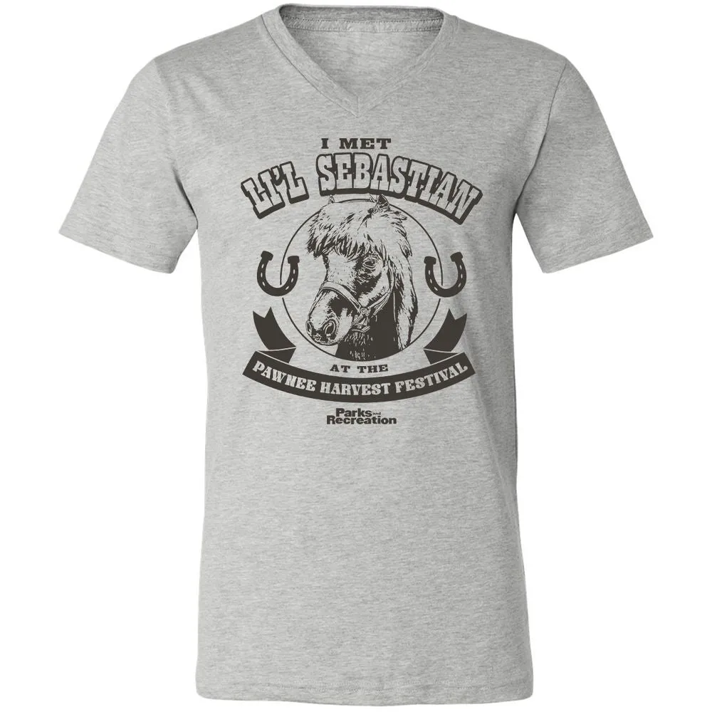 Unisex V-Neck T-Shirt - QMHL7322 - Athletic Heather - 7