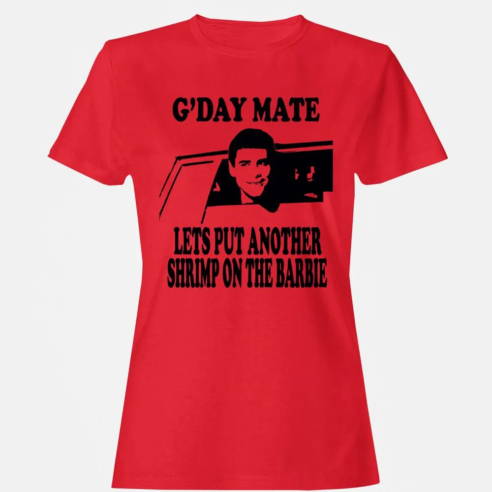 Women's T-Shirt - B2SS7HZL - Red - 13