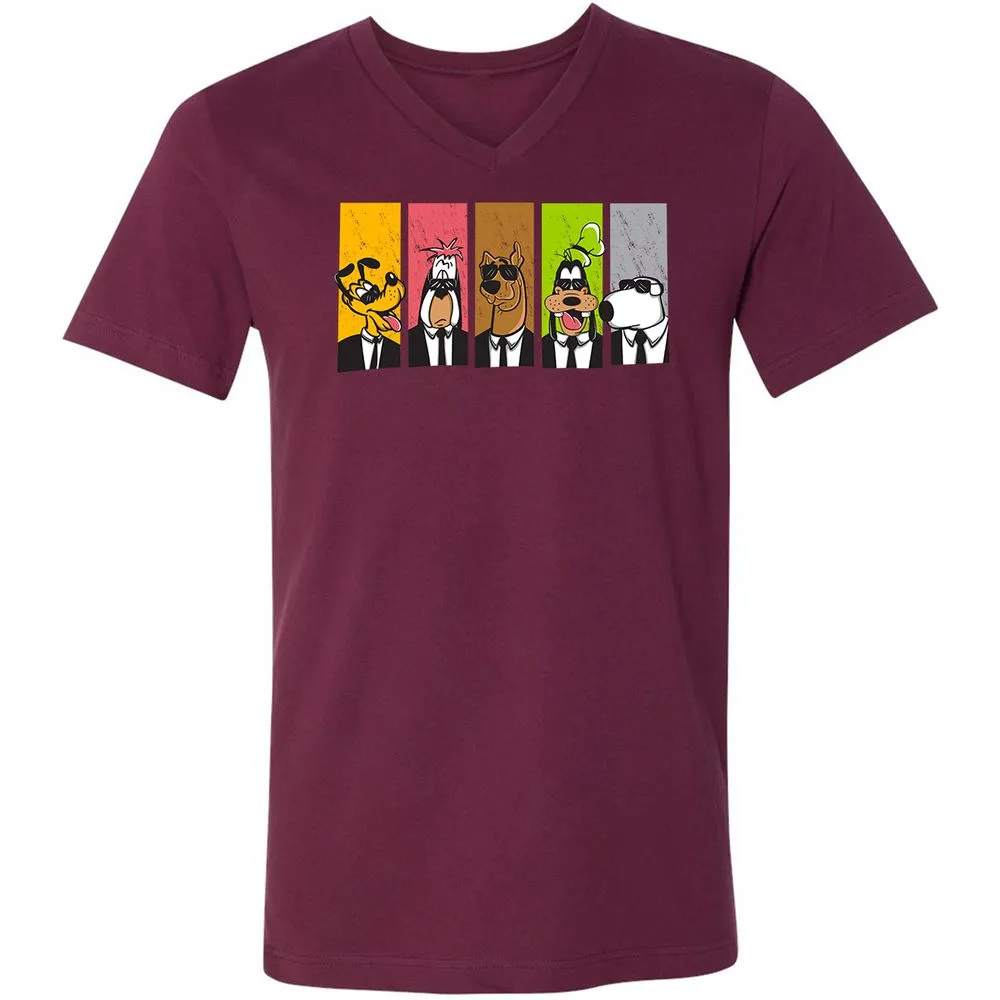 Unisex V-Neck T-Shirt - WE5EXC8M - Maroon - 6