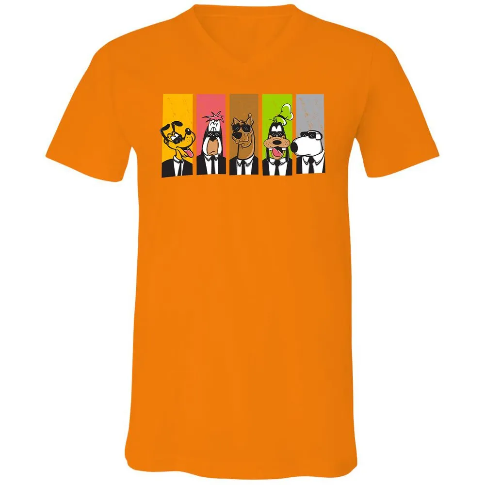 Unisex V-Neck T-Shirt - WE5EXC8M - Orange - 11