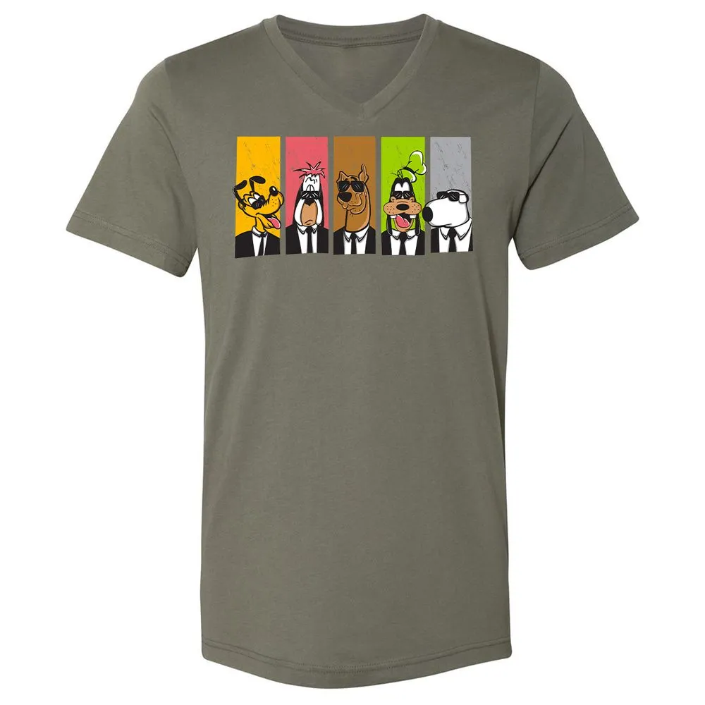 Unisex V-Neck T-Shirt - WE5EXC8M - Military Green - 10