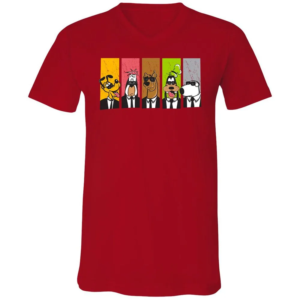 Unisex V-Neck T-Shirt - WE5EXC8M - Red - 3