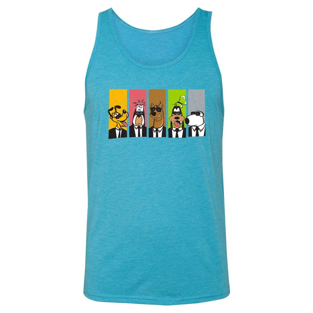 Unisex Jersey Tank - 8BN975XA - Aqua Triblend - 3