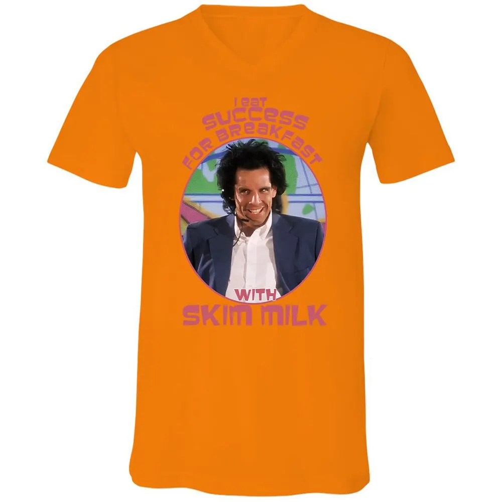 Unisex V-Neck T-Shirt - SY5DG28J - Orange - 11