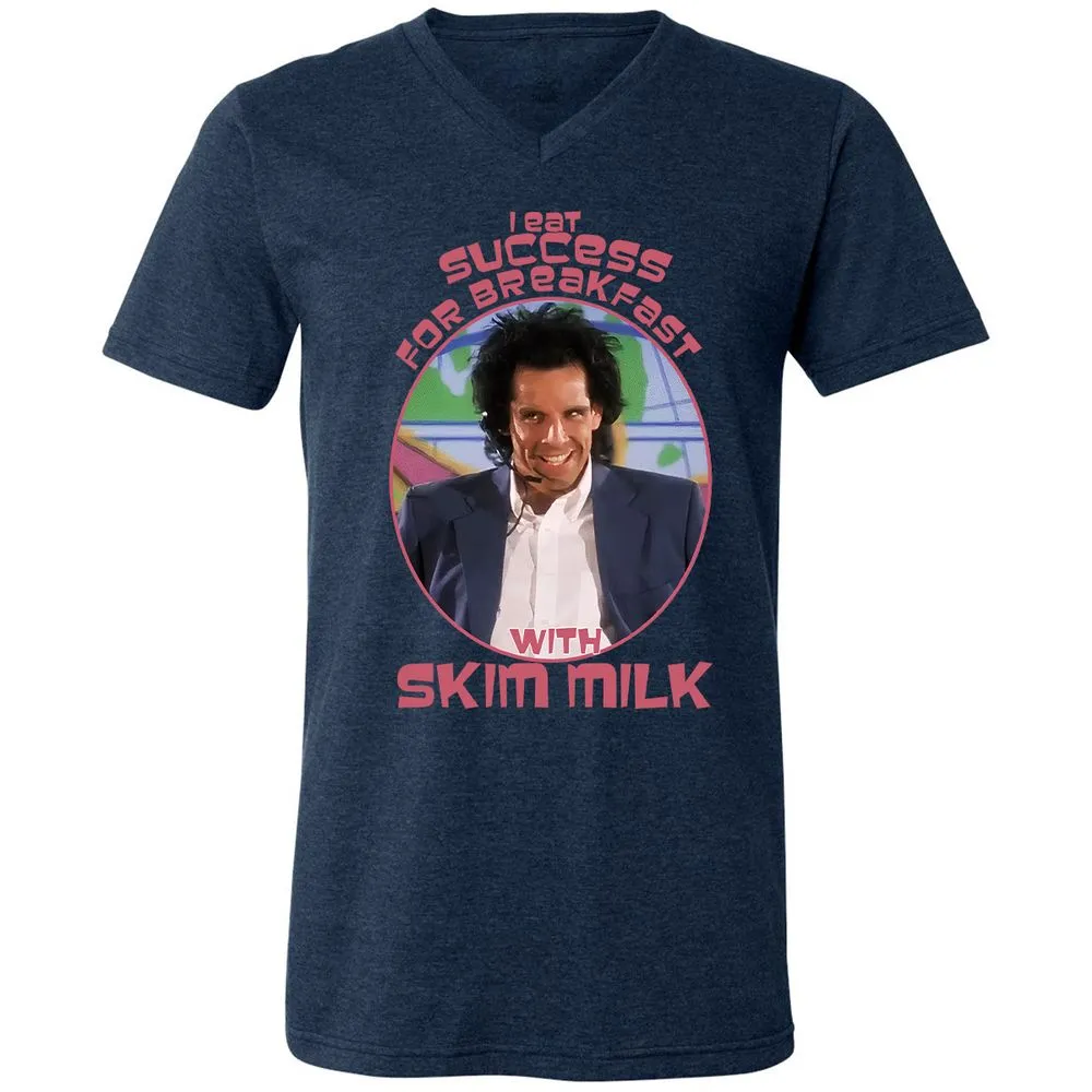 Unisex V-Neck T-Shirt - SY5DG28J - Heather Navy - 15