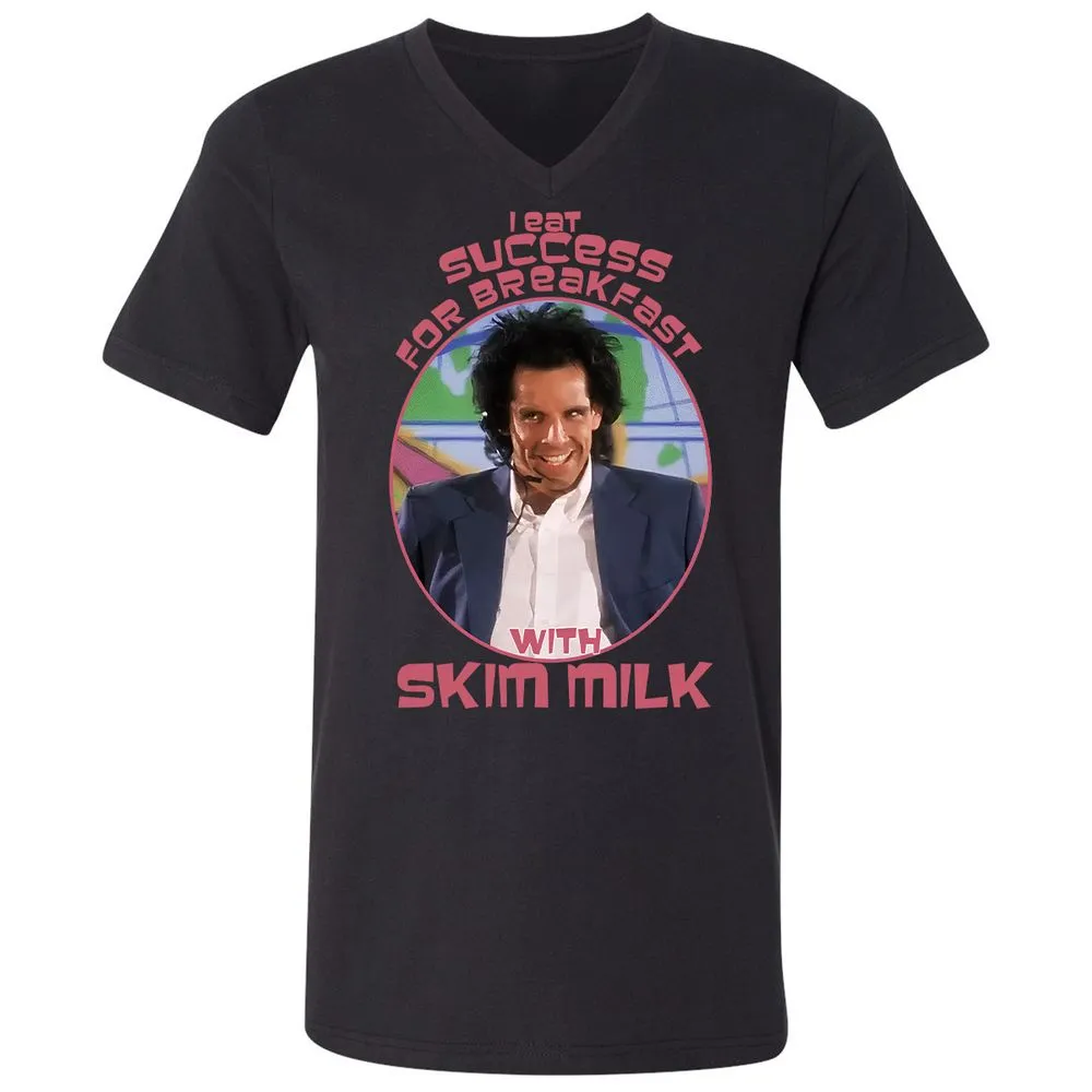 Unisex V-Neck T-Shirt - SY5DG28J - Black - 16