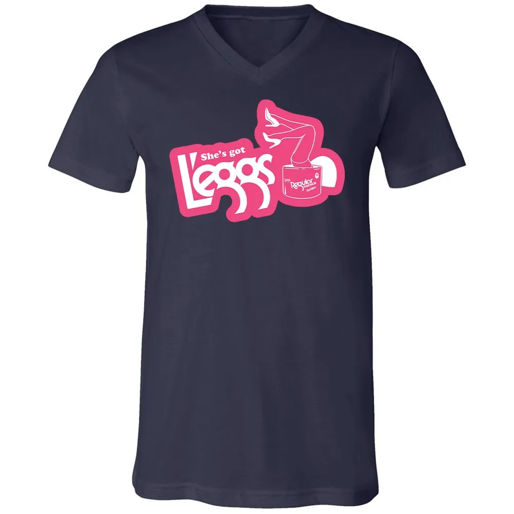Unisex V-Neck T-Shirt - 6LR8ZKR5 - Navy - 2