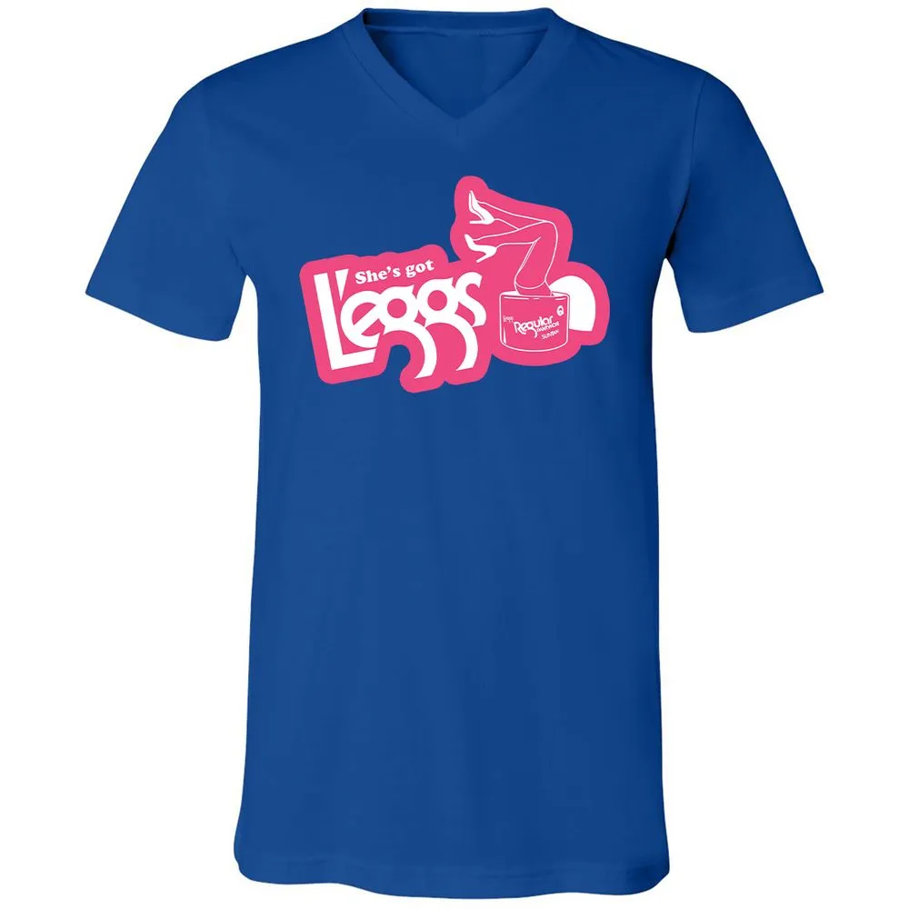 Unisex V-Neck T-Shirt - 6LR8ZKR5 - True Royal - 4