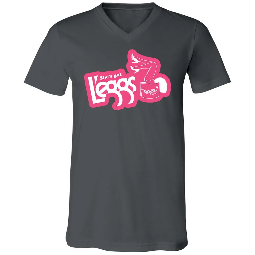 Unisex V-Neck T-Shirt - 6LR8ZKR5 - Asphalt - 12