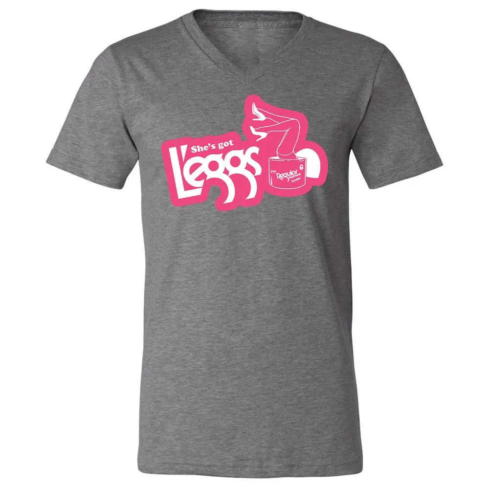 Unisex V-Neck T-Shirt - 6LR8ZKR5 - Deep Heather - 13