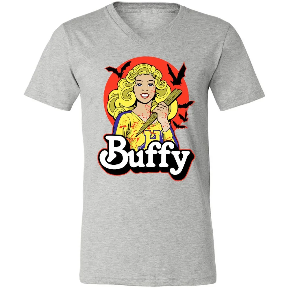 Unisex V-Neck T-Shirt - 5NQ9F77N - Athletic Heather - 7