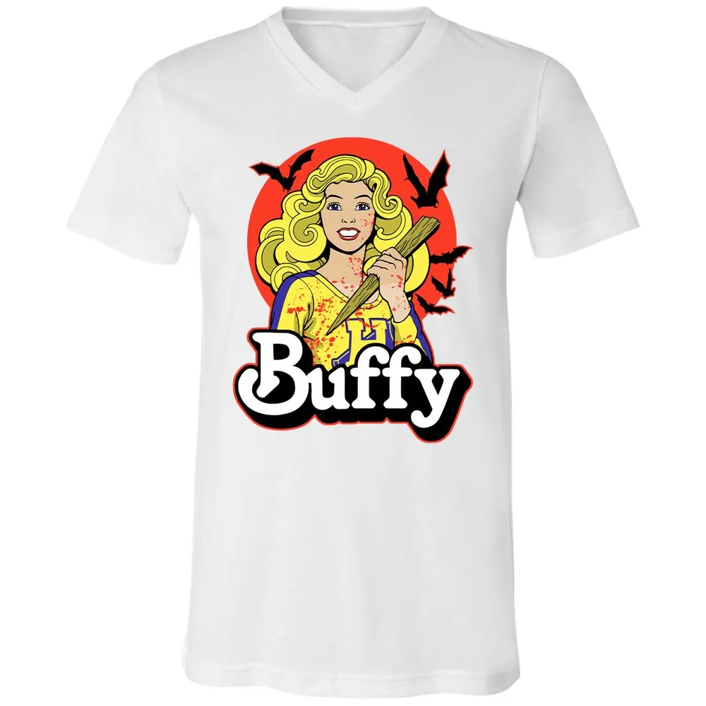 Unisex V-Neck T-Shirt - 5NQ9F77N - White - 5