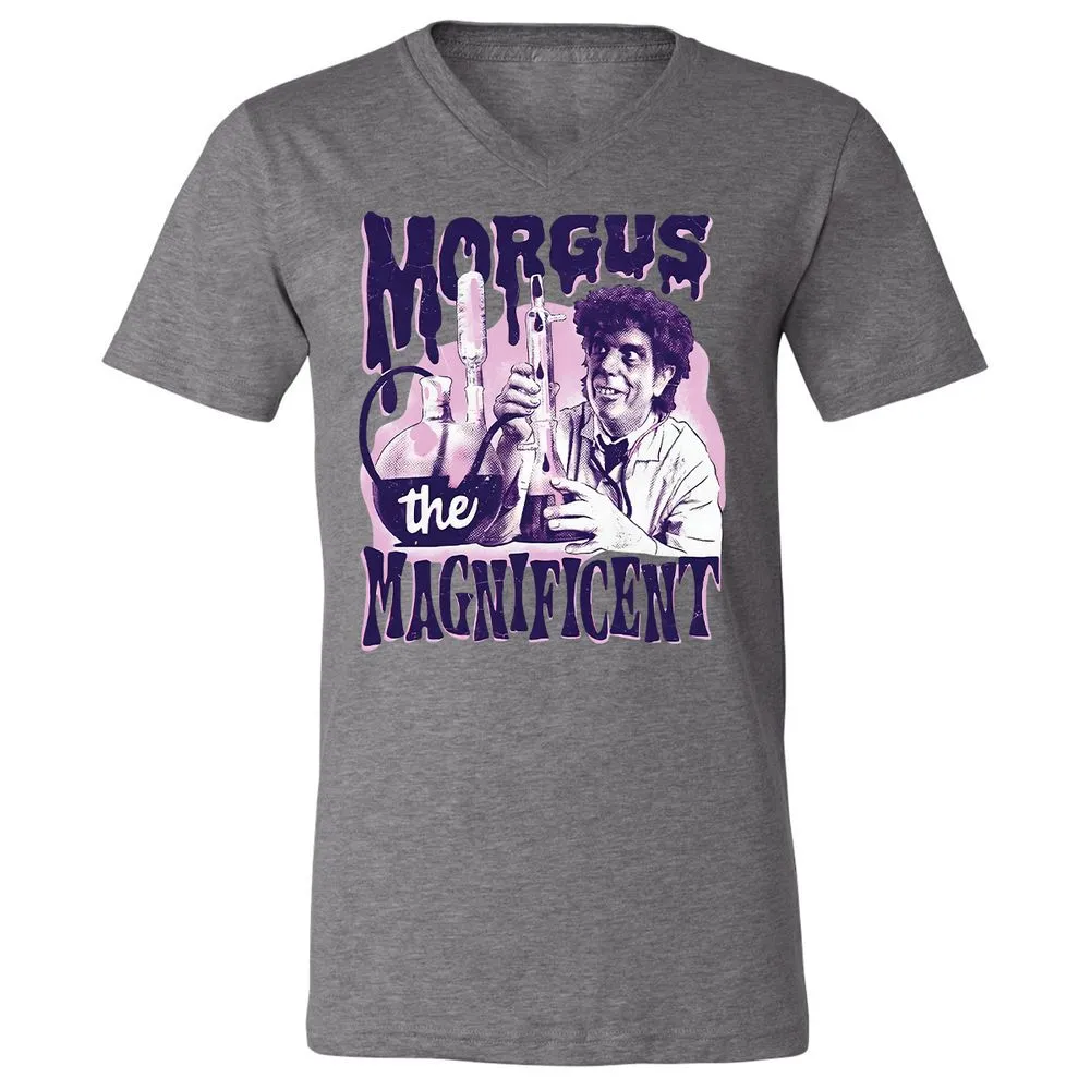 Unisex V-Neck T-Shirt - LPNAFFMB - Deep Heather - 13