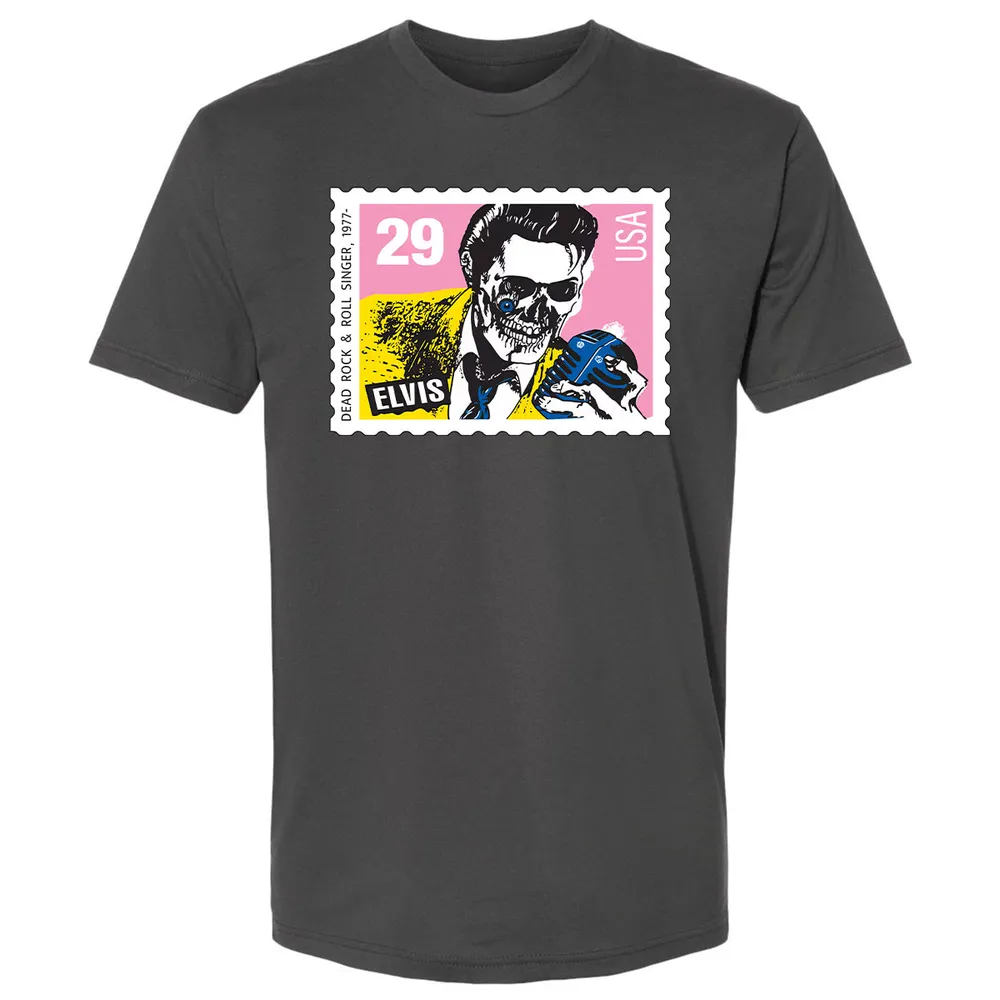 Horror Elvis Presley stamp Premium Unisex T-Shirt - 9