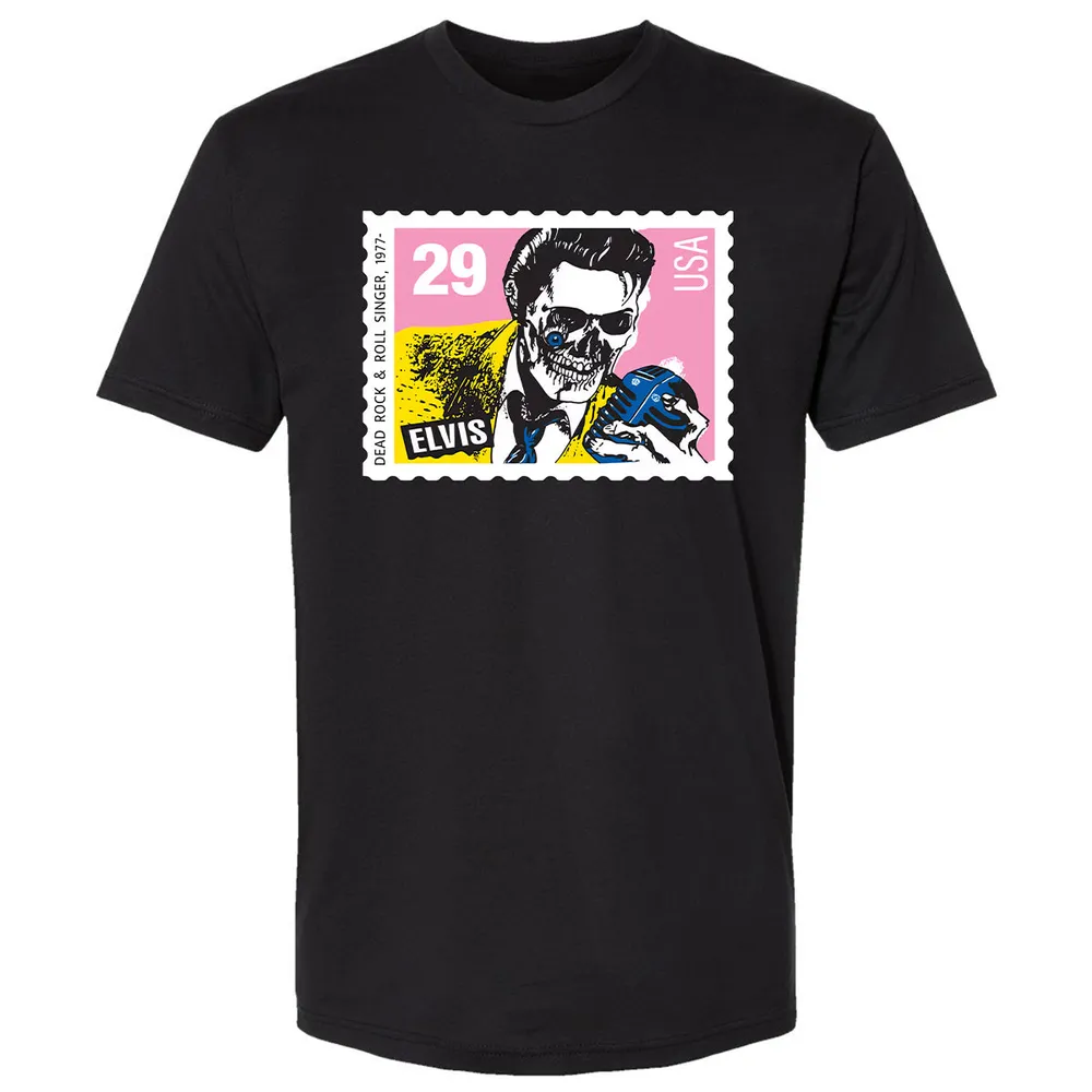 Horror Elvis Presley stamp Premium Unisex T-Shirt - 14
