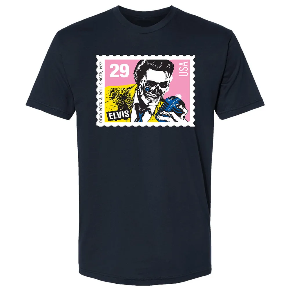 Horror Elvis Presley stamp Premium Unisex T-Shirt - 15