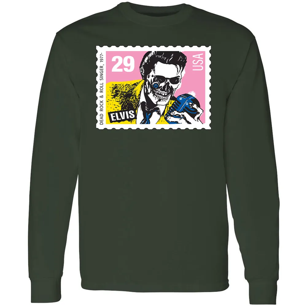 Horror Elvis Presley stamp Long Sleeve T-Shirt - 10