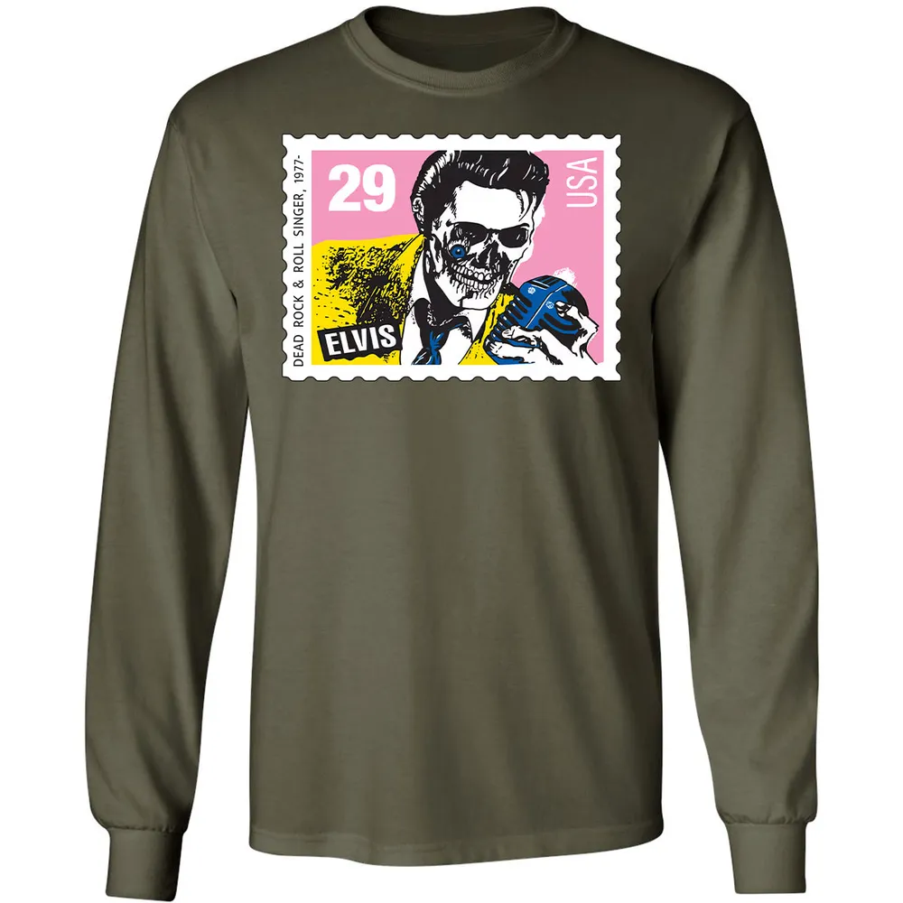 Horror Elvis Presley stamp Long Sleeve T-Shirt - 12