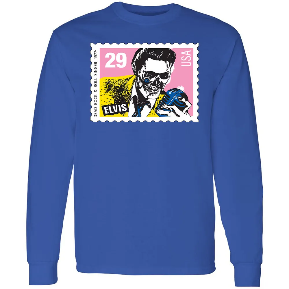 Horror Elvis Presley stamp Long Sleeve T-Shirt - 15