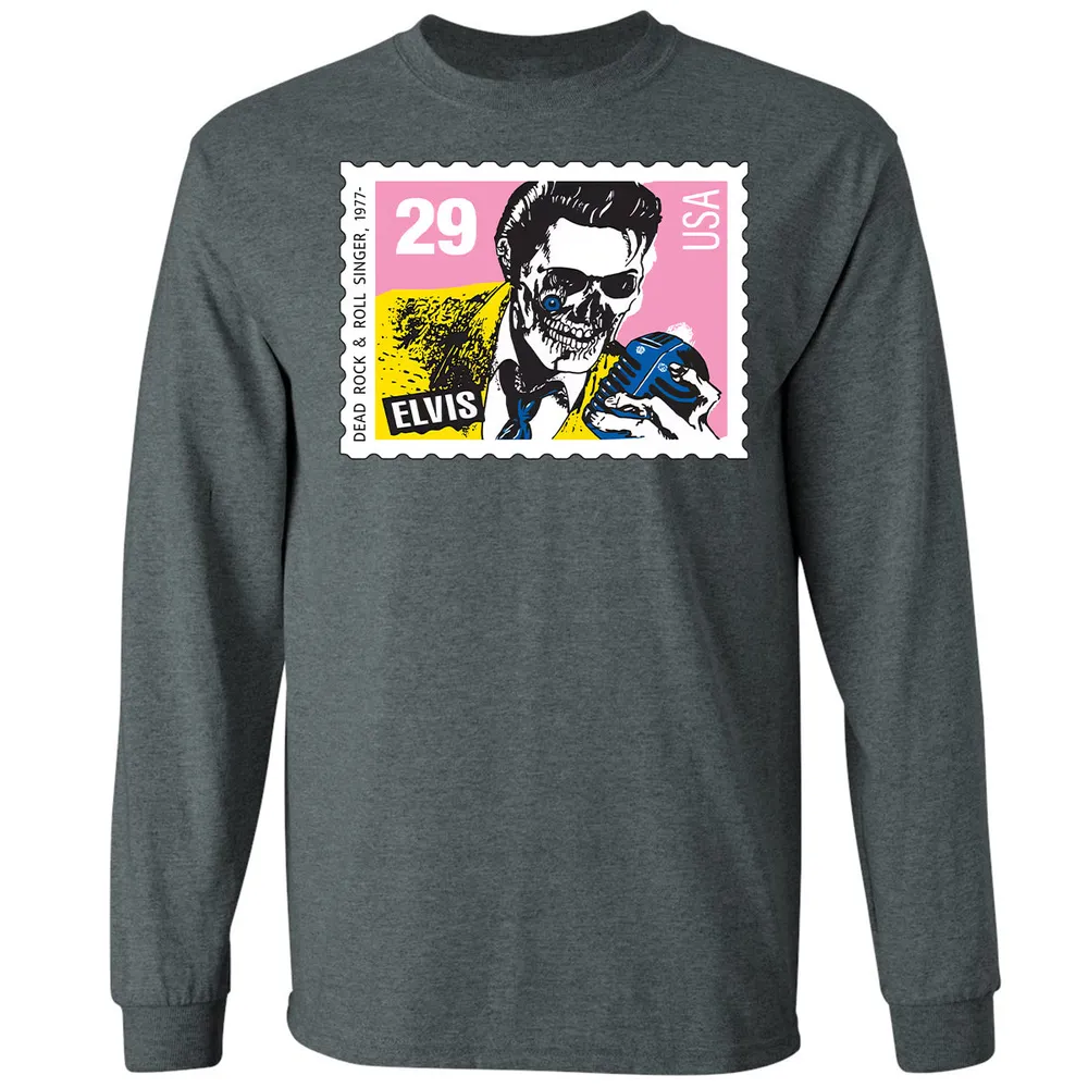 Horror Elvis Presley stamp Long Sleeve T-Shirt - 14