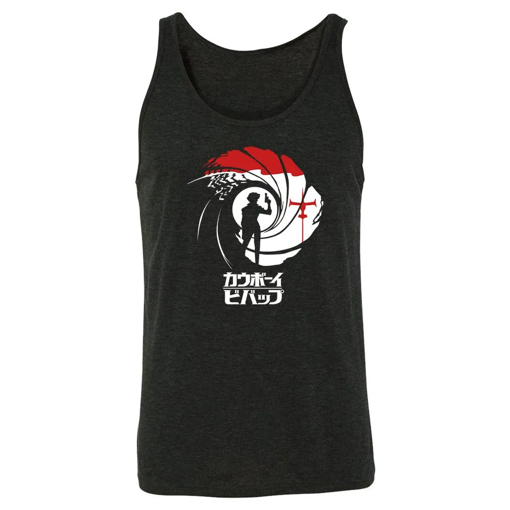 Unisex Jersey Tank - 8VUJ9TVY - Charcoal Black Triblend - 5