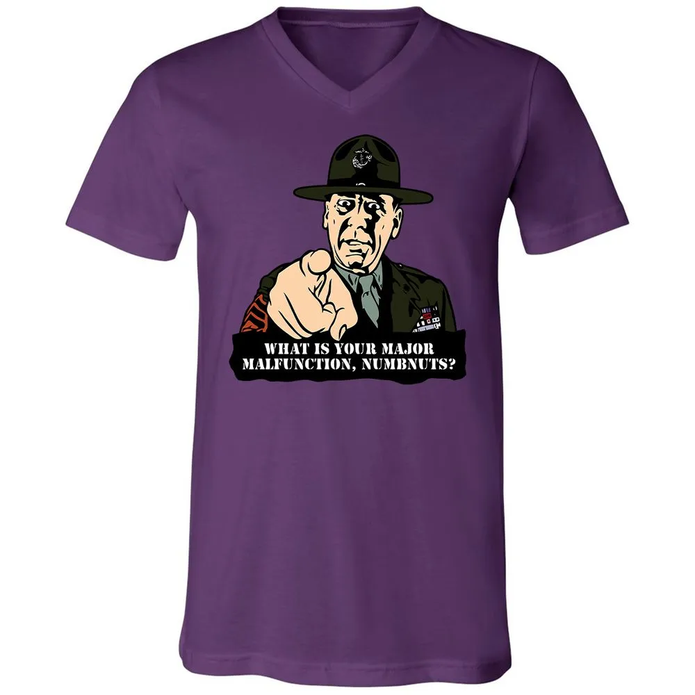 Unisex V-Neck T-Shirt - 4ZVMH4AR - Team Purple - 2