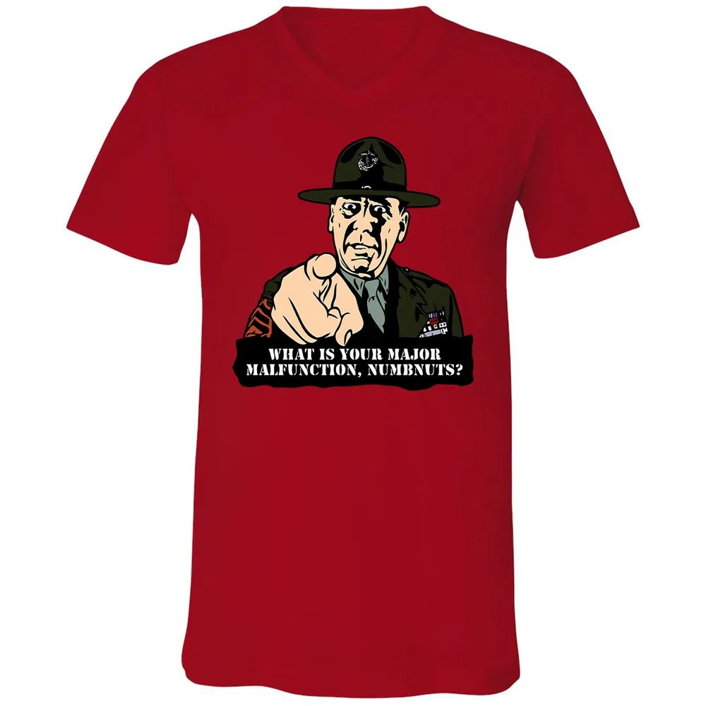 Unisex V-Neck T-Shirt - 4ZVMH4AR - Red - 3