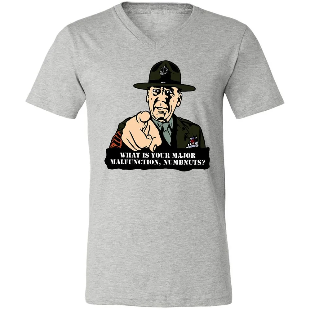 Unisex V-Neck T-Shirt - 4ZVMH4AR - Athletic Heather - 7