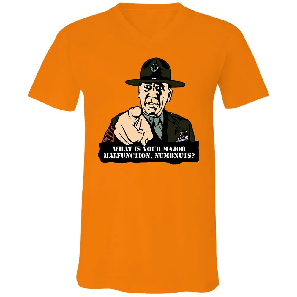 Unisex V-Neck T-Shirt - 4ZVMH4AR - Orange - 11