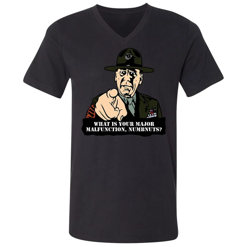 Unisex V-Neck T-Shirt - 4ZVMH4AR - Black - 16