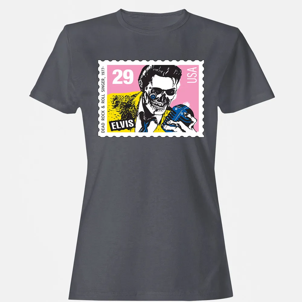 Horror Elvis Presley stamp Women's T-Shirt - 22
