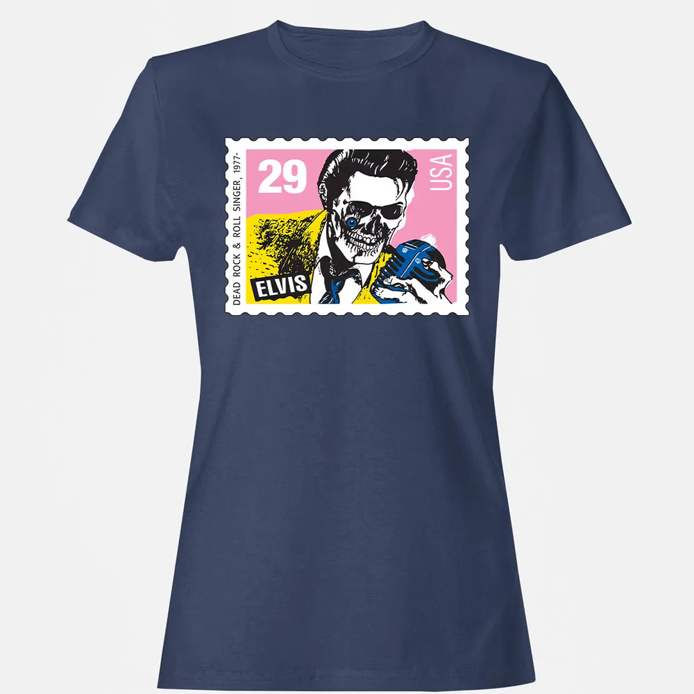Horror Elvis Presley stamp Women's T-Shirt - 32