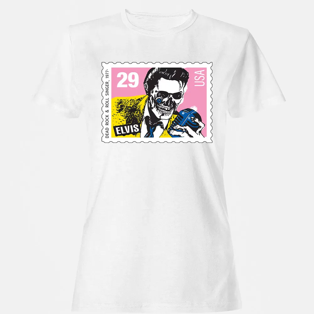 Horror Elvis Presley stamp Women's T-Shirt - 2