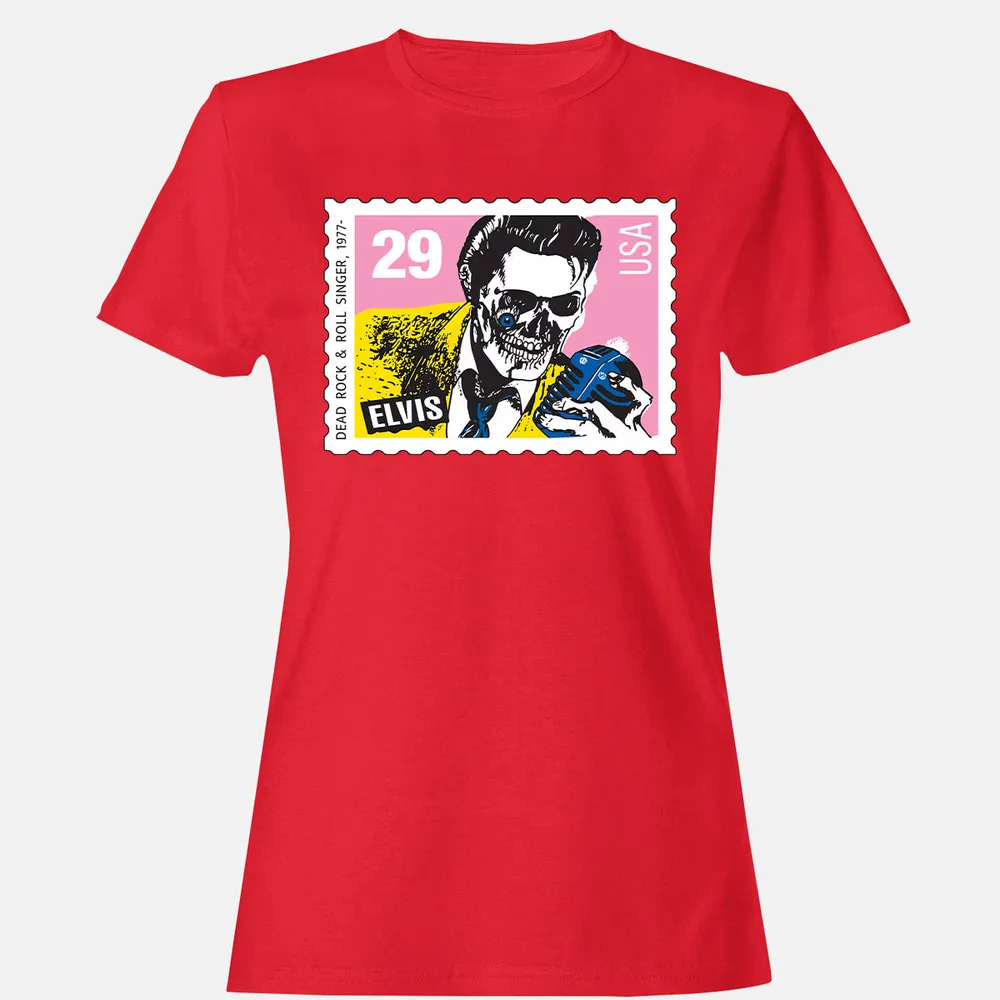Horror Elvis Presley stamp Women's T-Shirt - 6