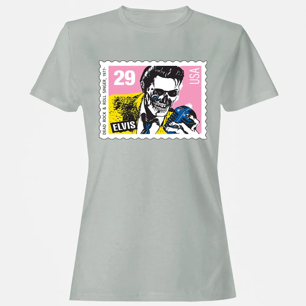 Horror Elvis Presley stamp Women's T-Shirt - 3