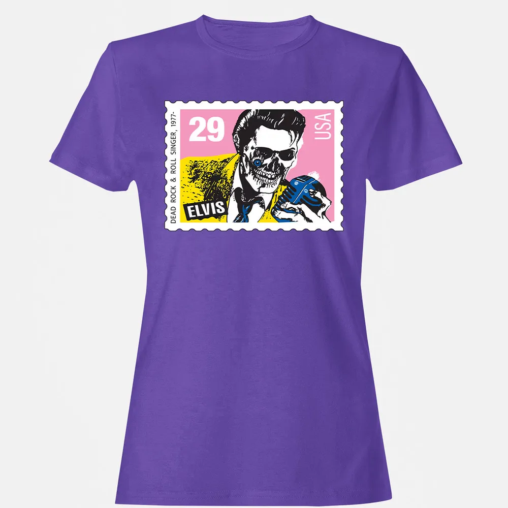 Horror Elvis Presley stamp Women's T-Shirt - 7