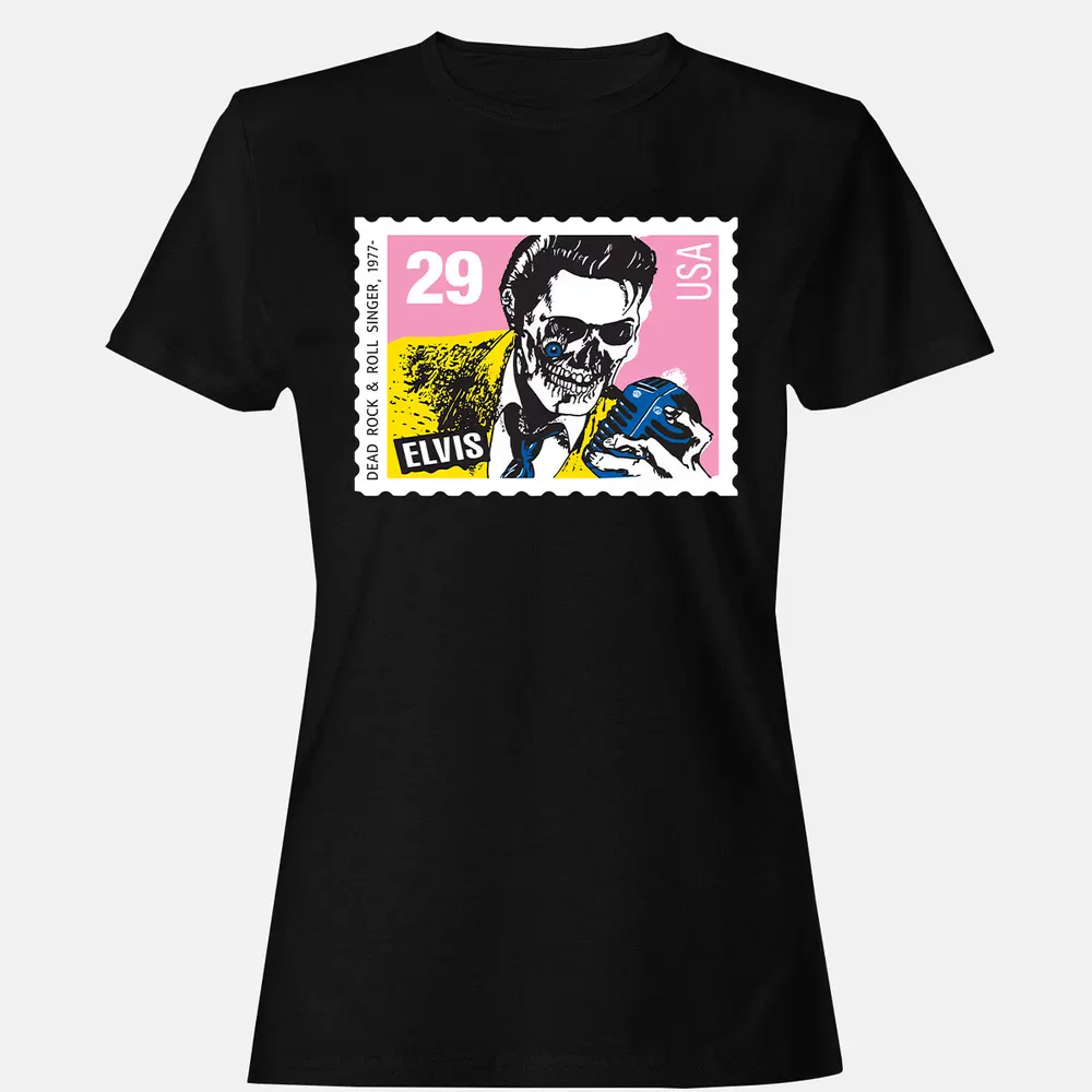 Horror Elvis Presley stamp Women's T-Shirt - 16