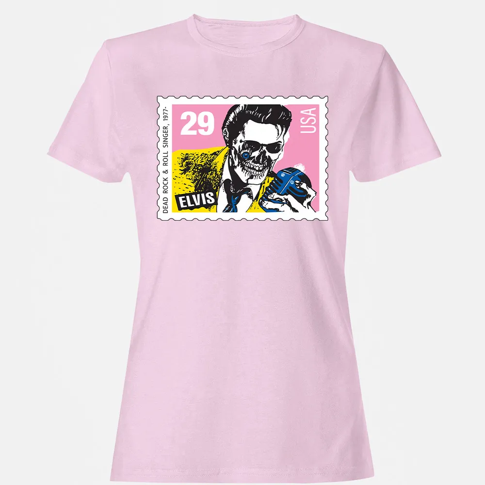 Horror Elvis Presley stamp Women's T-Shirt - 4